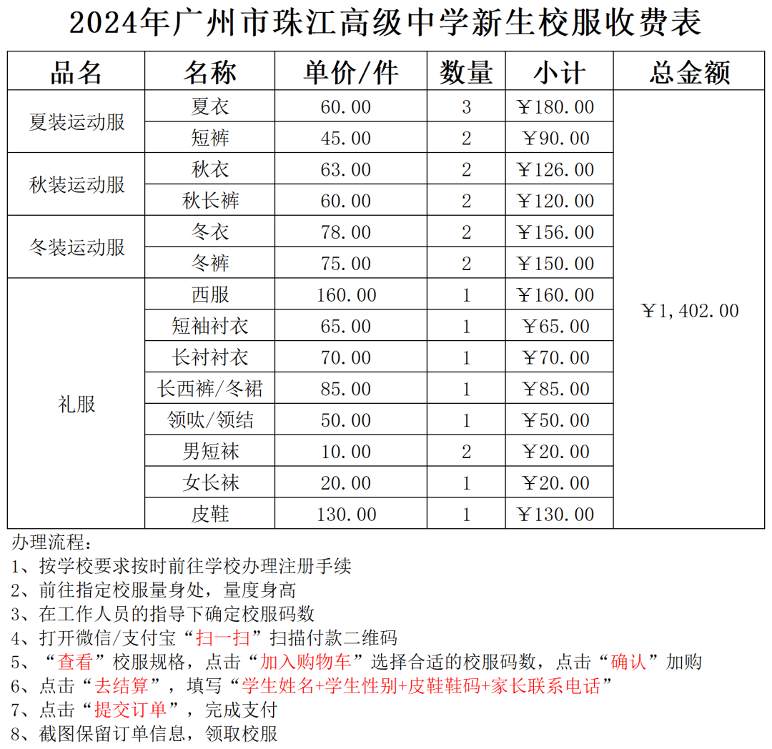 2024年广州市珠江高级中学高一新生补录注册安排